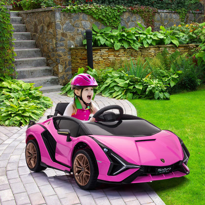 12V Electric Powered Kids Ride on Car; pink