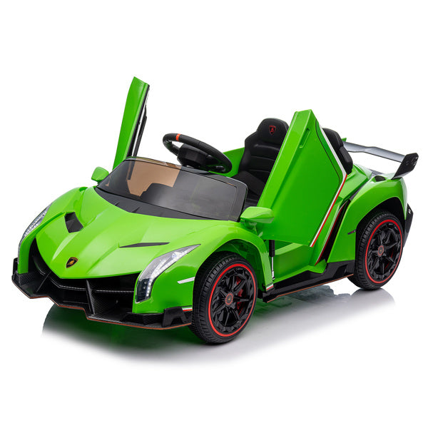 LEADZM Lamborghini Poison; Dual Drive, 12V w/ Remote Control, Green