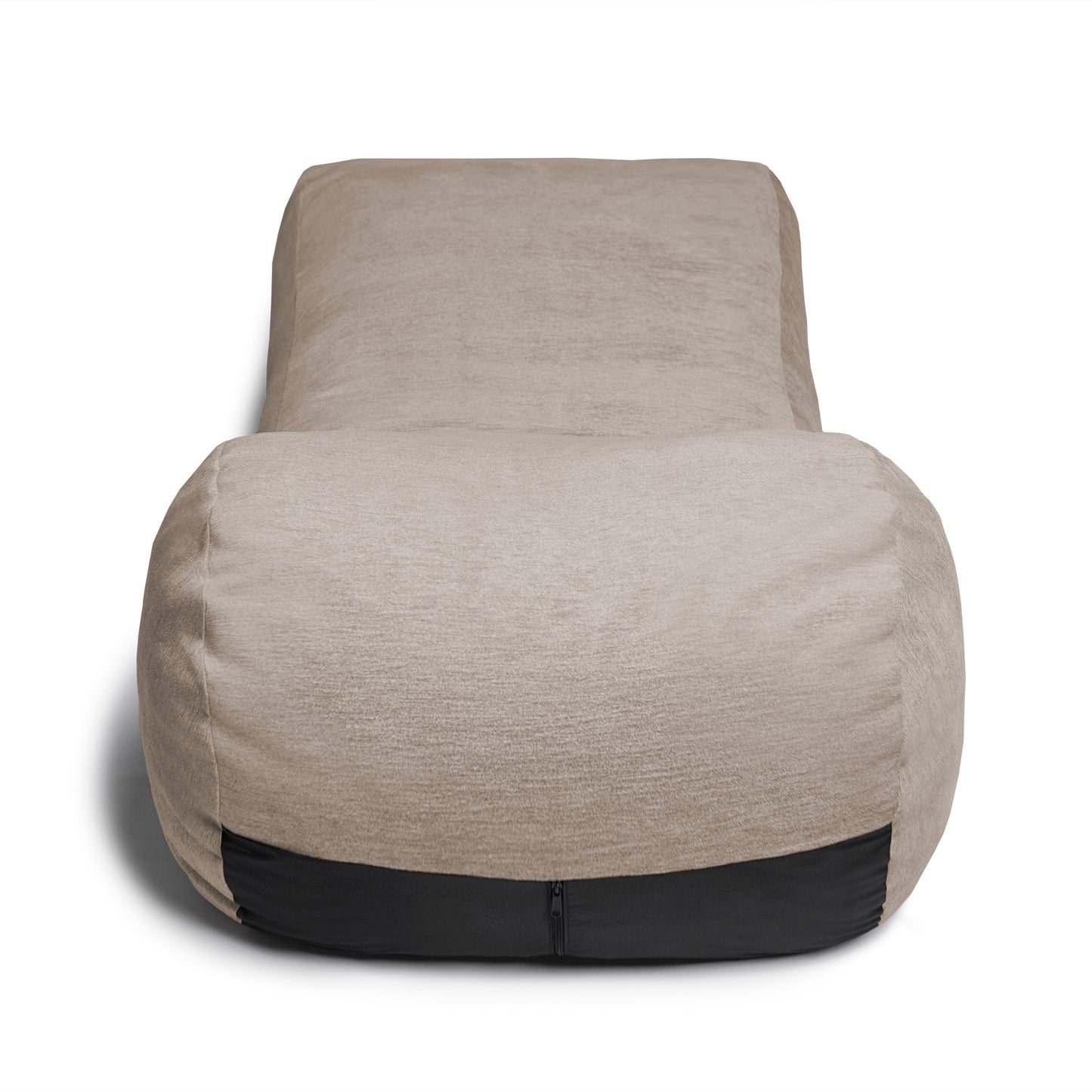 Jaxx Arlo Chaise Lounge Bean Bag Chair - Premium Chenille, Beige