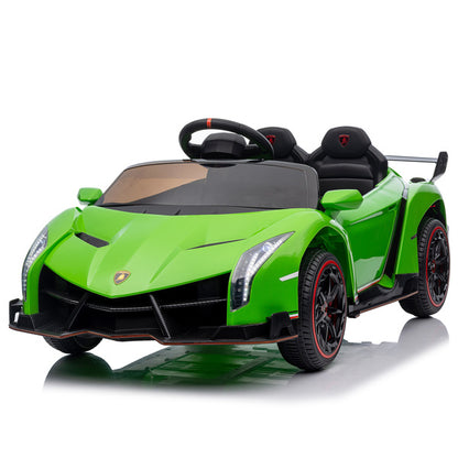 LEADZM Lamborghini Poison; Dual Drive, 12V w/ Remote Control, Green