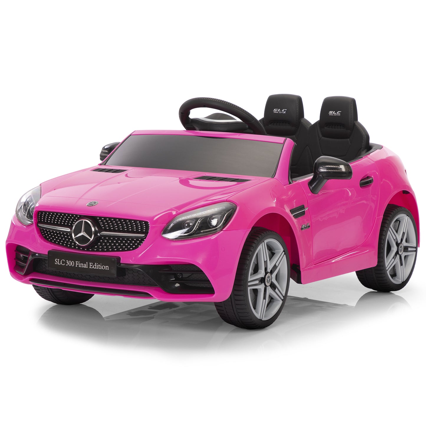 12V SLC300 Ride On Toy Car, w/ LED Lights, Horn, for Children 3-6